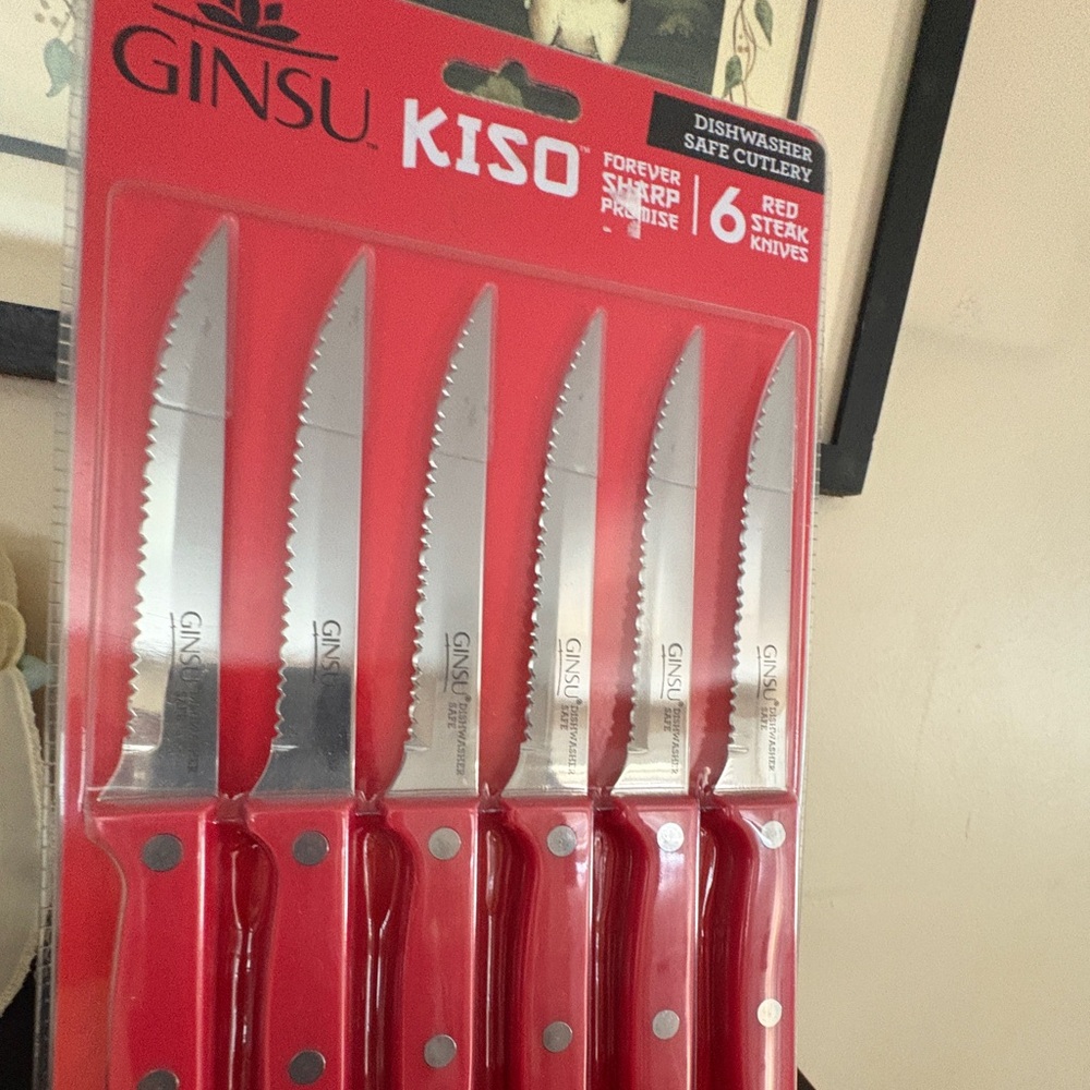Hindu steak knives. Set of 6. Brand new in pkg. NWT